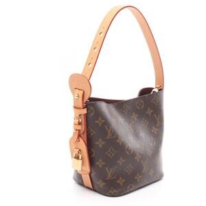 Louis Vuitton All IN Handbag Canvas Leather Monogram Brown